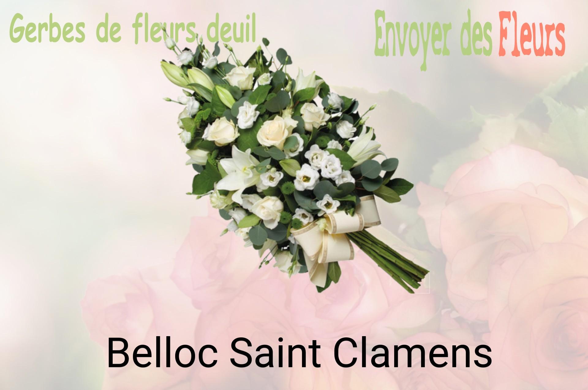 Gerbe de fleurs de deuil livrée à Belloc-Saint-Clamens